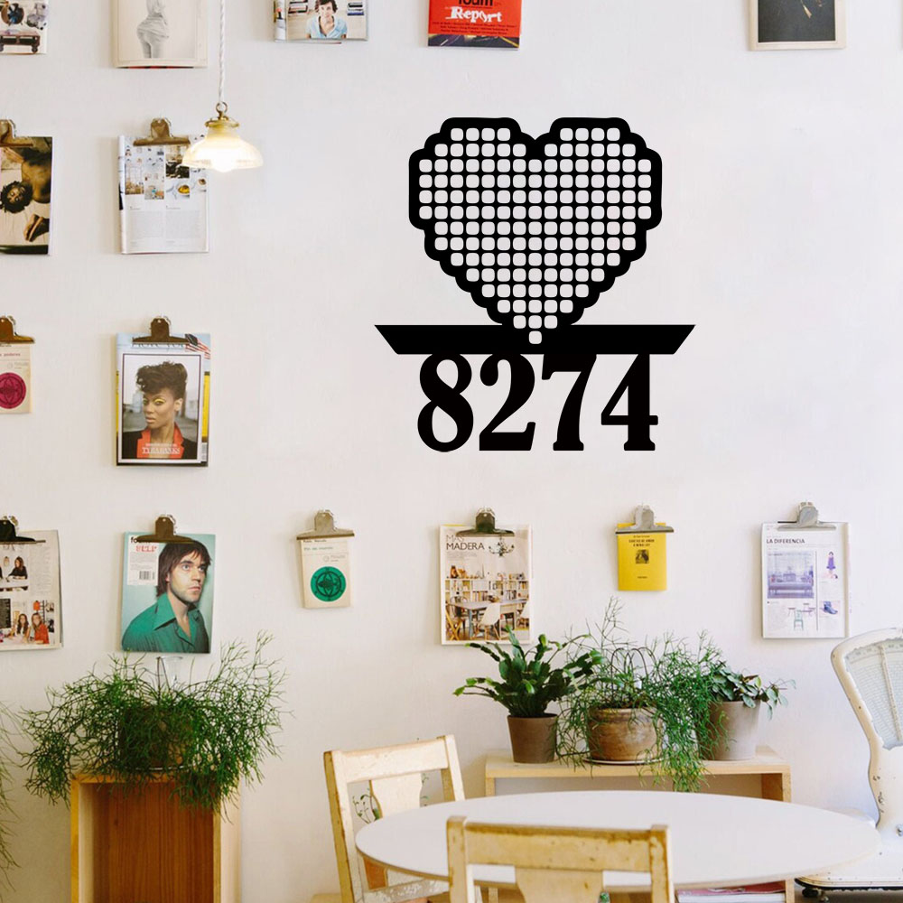 Home Decor Wallpaper - 1PC Cool Love Aanpasbare Naam Muursticker