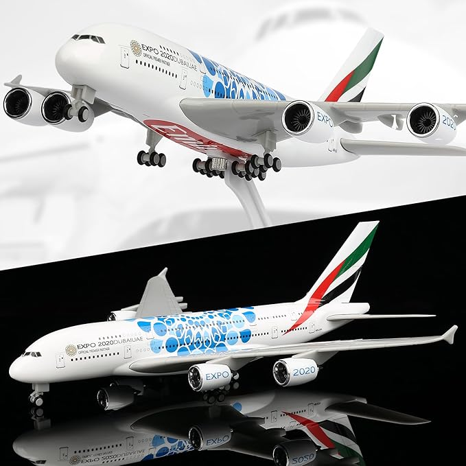 Home Decor Expo - 30cm UAE Expo A380 Airlines Die-cast