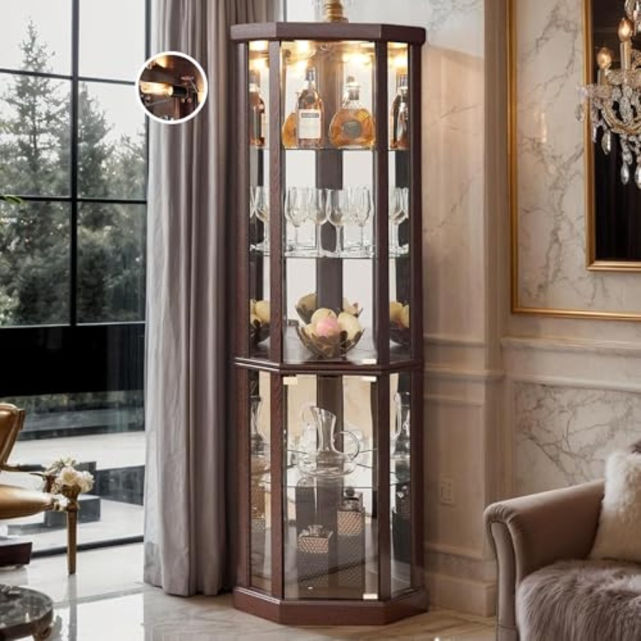 H&M Home Decor - Hoekvitrinekast voor de woonkamer: deuren van