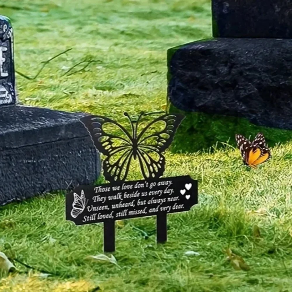 Home Decor Brand - Merk Mooie Vlindertuinpaal IJzeren Tuinkunst Decoratie