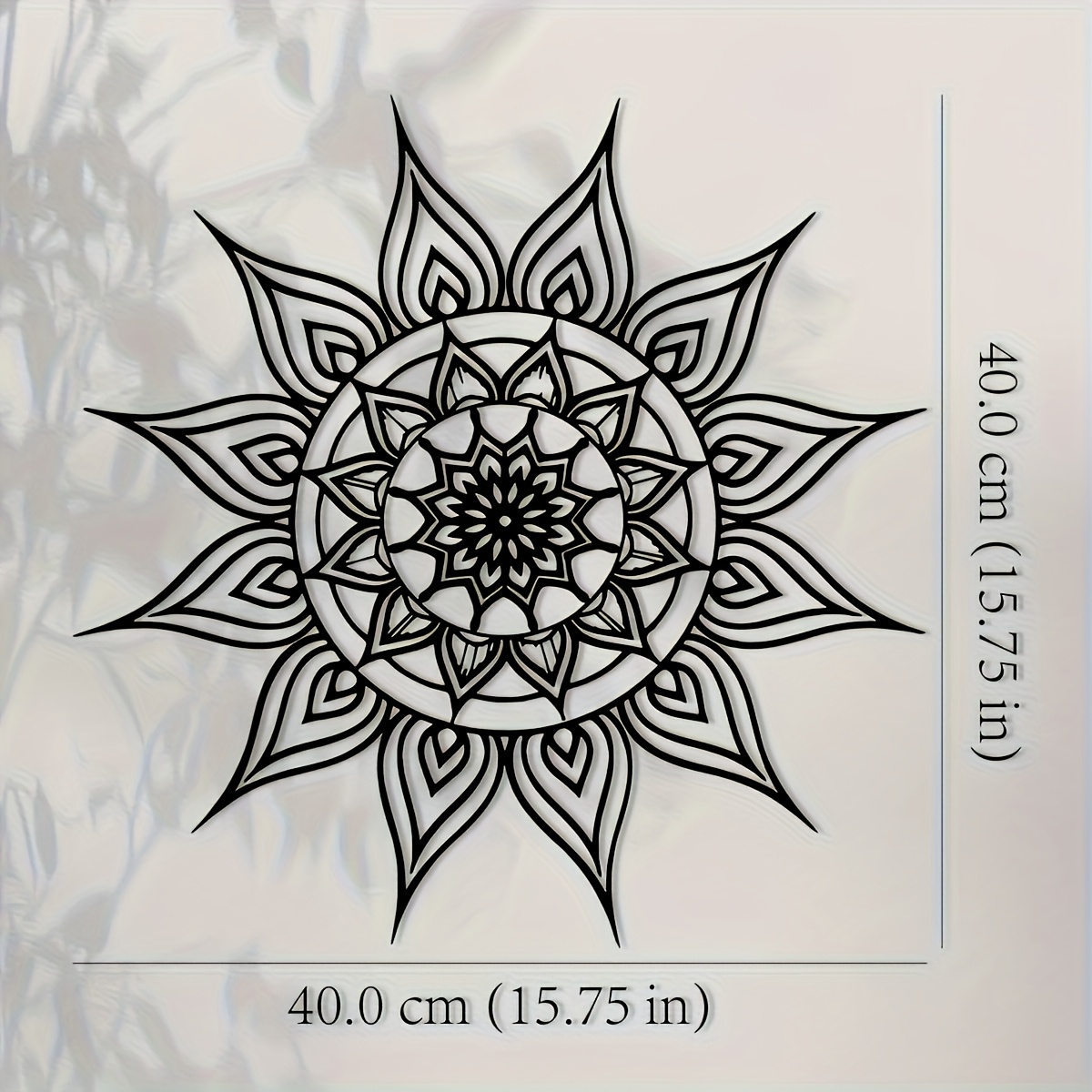 Home Decor Brand - Merk 2D plat zwart wit zon