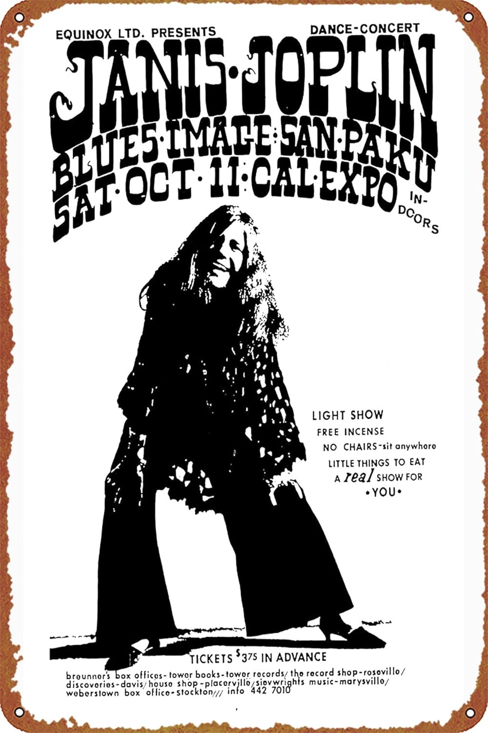 Home Decor Expo - 1969 Janis Joplin op Cal Expo