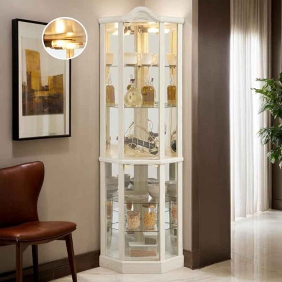 H&M Home Decor - Bar- en drankenopslag: vitrinekast van gehard
