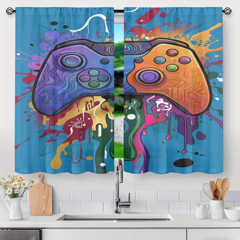 Home Decor Youtube Videos - Retro Gaming Gordijn Videogame Decor Controller