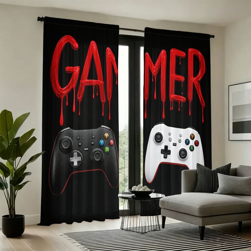 Gamer Gordijnen Zwart Video Ga - Home Decor Youtube Videos recensie en prijs