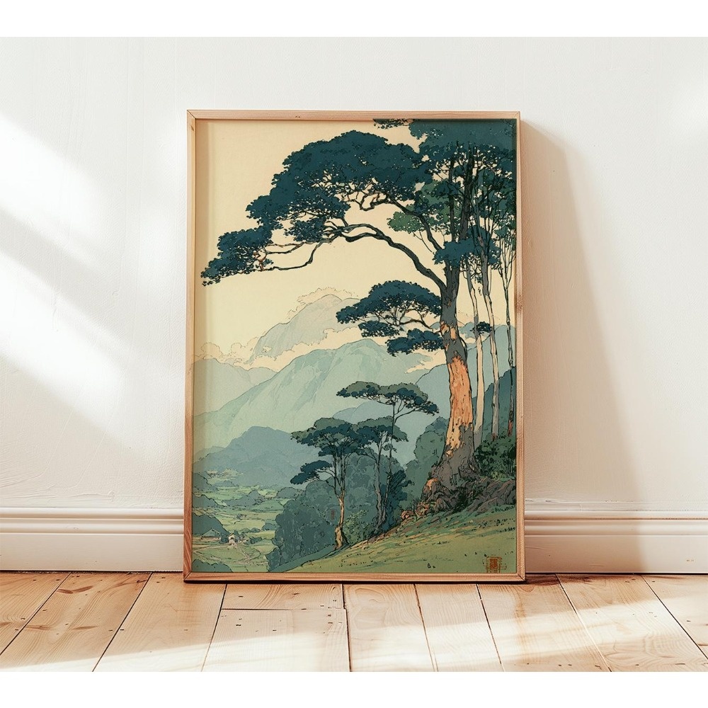 Retro Japanse Koi & Tree Canva - Home Decor Aesthetic Pinterest recensie en prijs