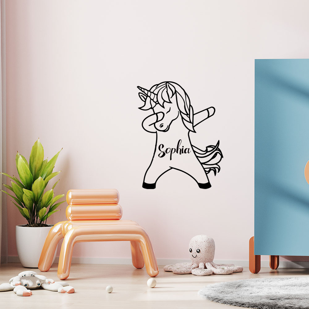 1PC Diy Eenhoorn Aangepaste Na - Home Decor Wallpaper recensie en prijs