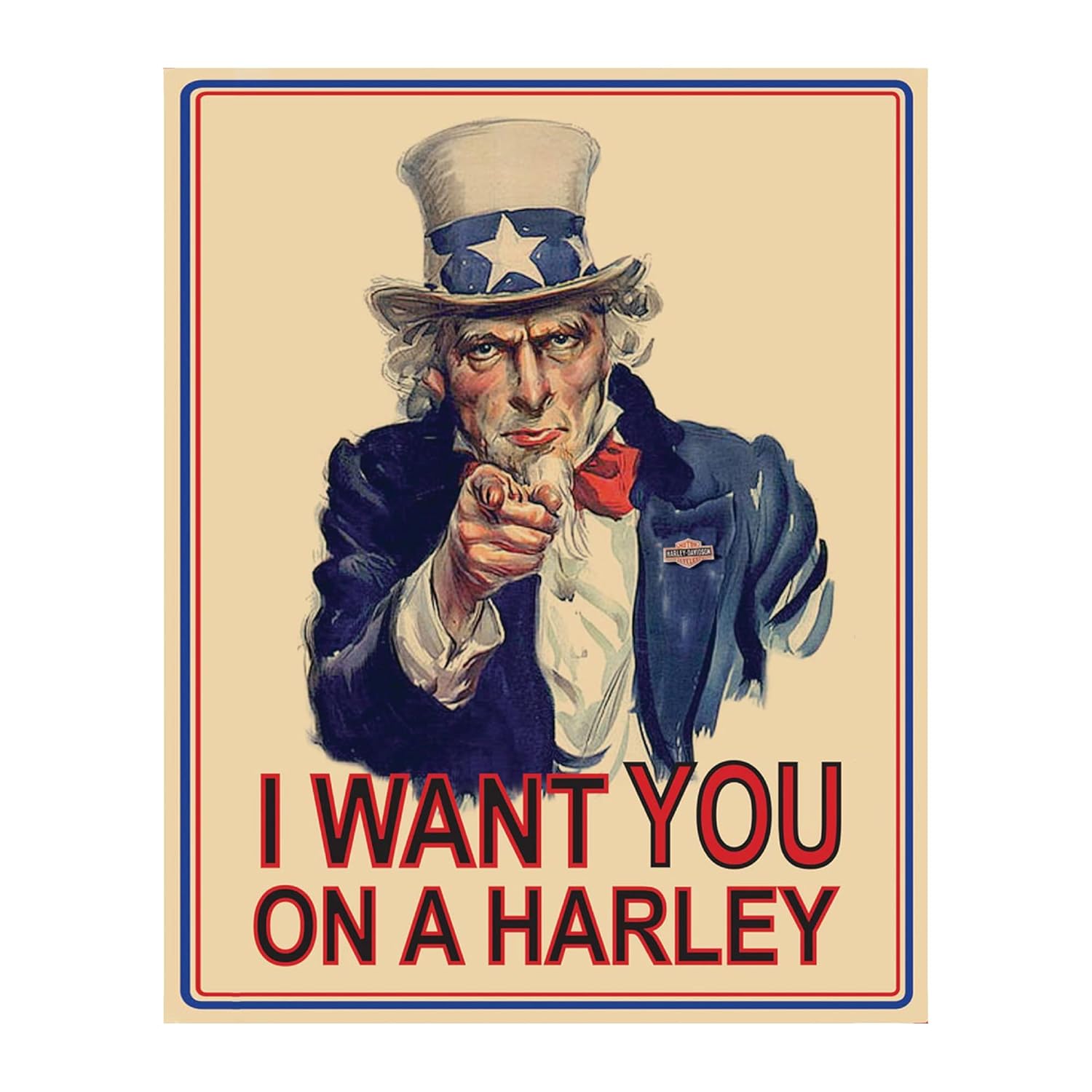Oom Sam-I Want You On Harley-  - Home Decor Quotes On Wall recensie en prijs