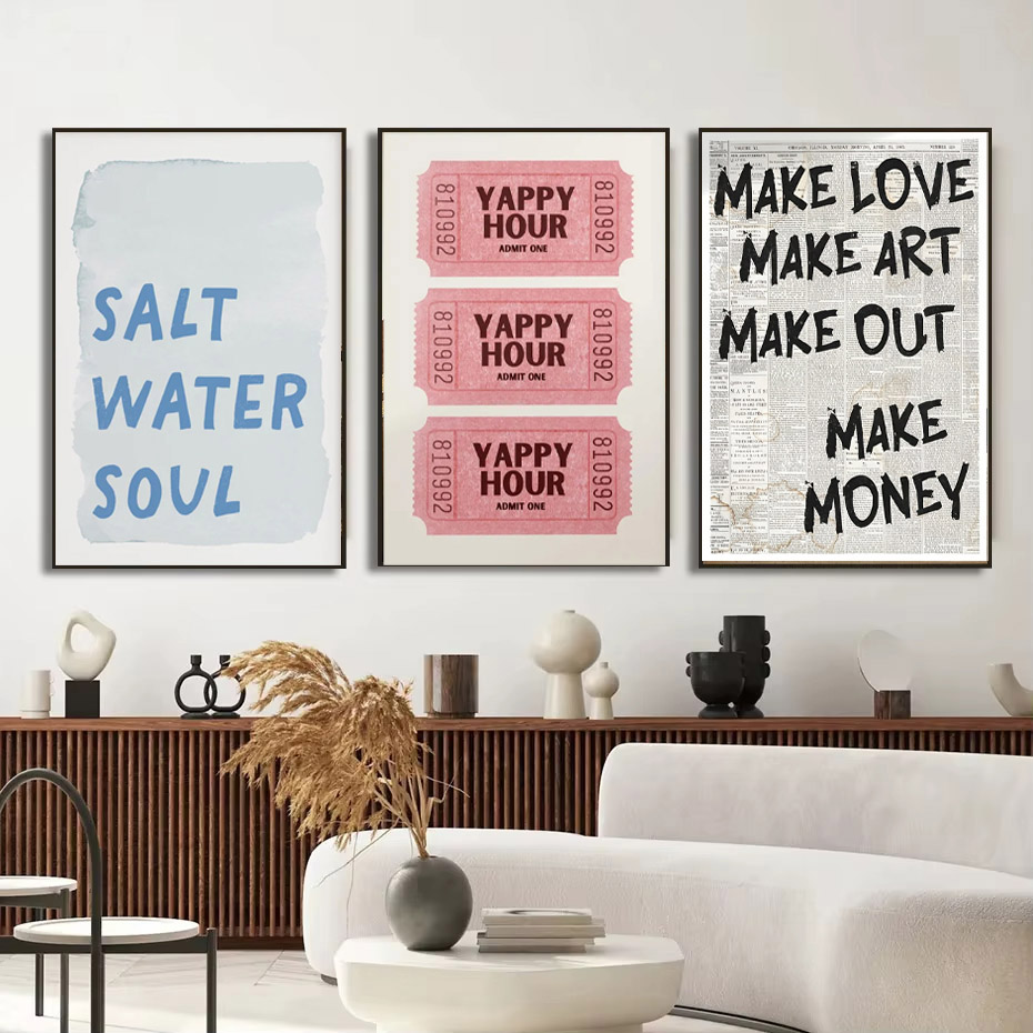 1pc eenvoudige trendy tekst af - Home Decor Aesthetic Pinterest recensie en prijs