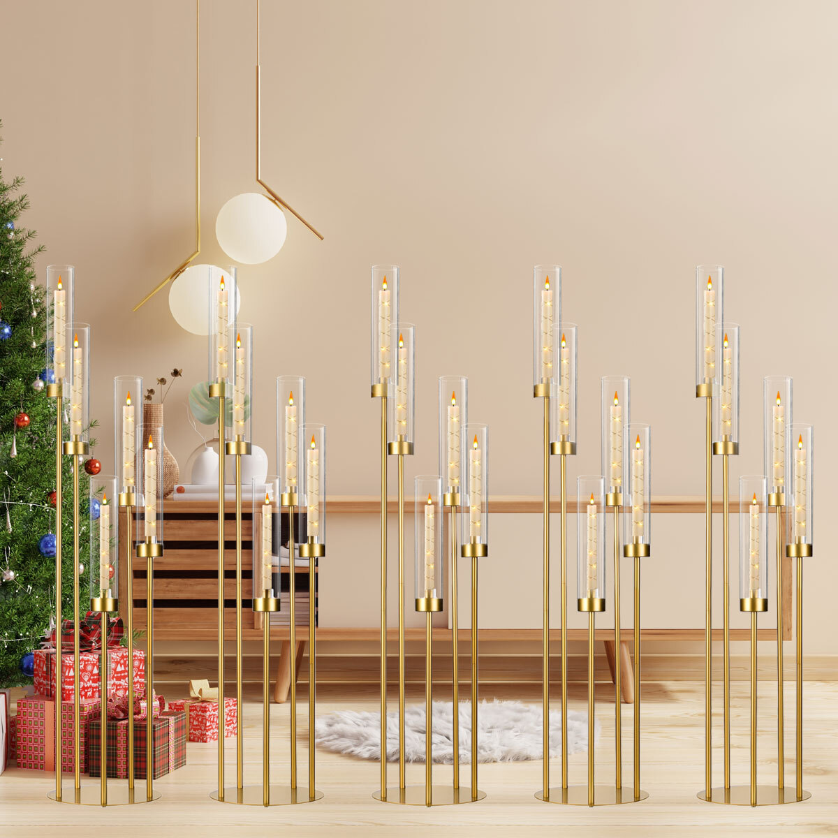 10 stuks gouden vloerkandelaar - Flooring Home Decor recensie en prijs