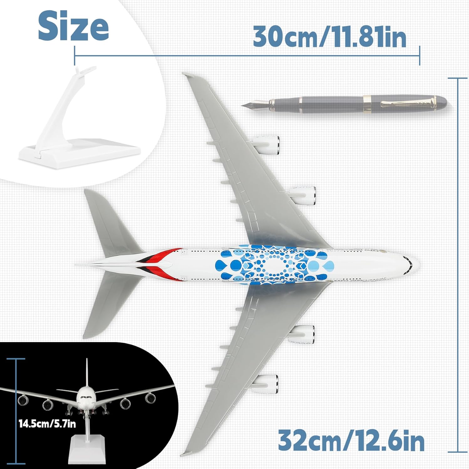 30cm UAE Expo A380 Airlines Di - Home Decor Expo recensie en prijs