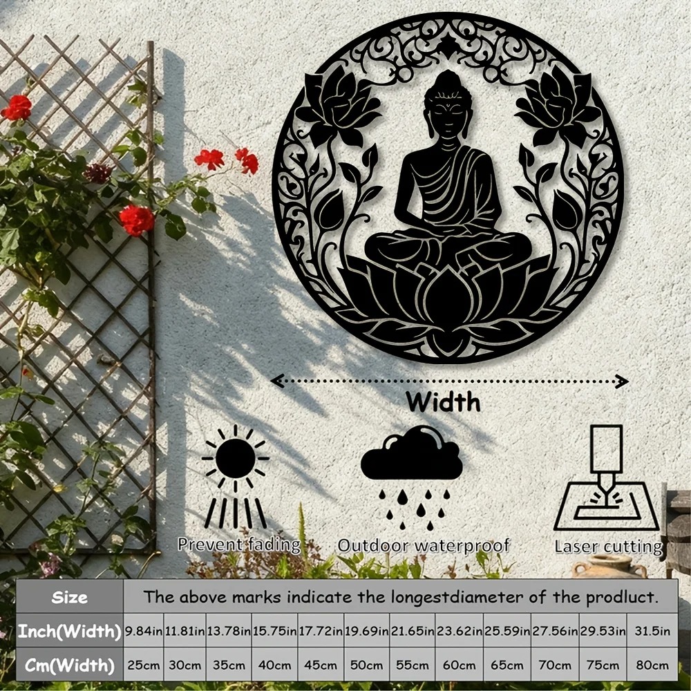 2D Platte Boeddha Lotus Mandal - Home Decor Brand recensie en prijs