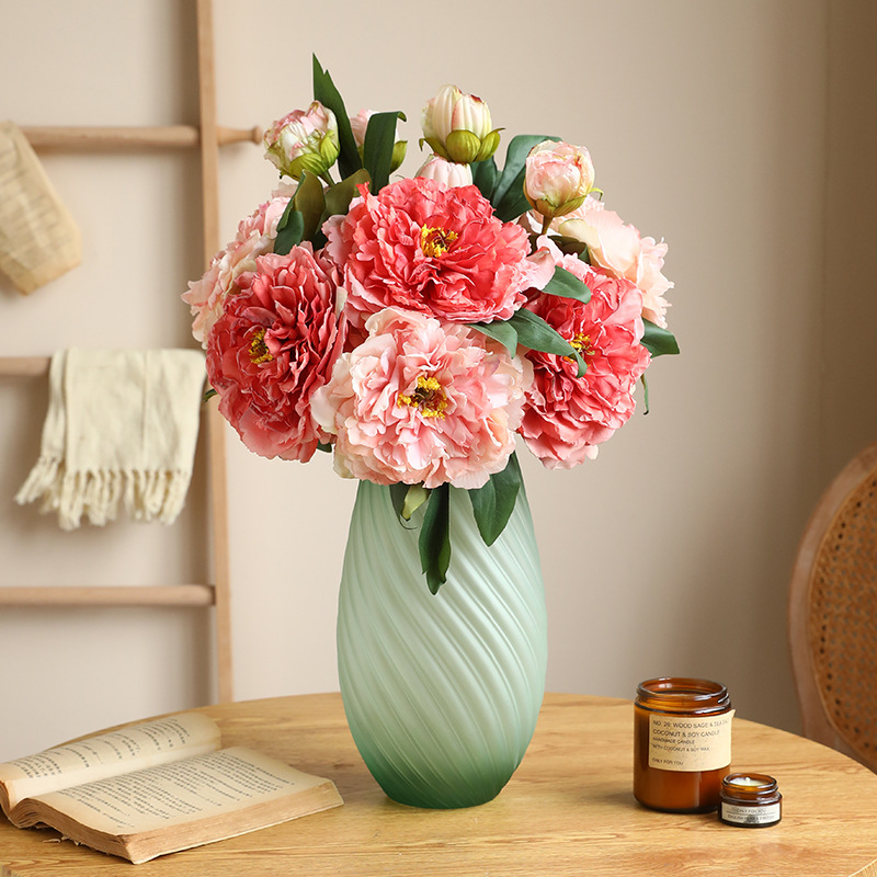 Grote Zijden Pioen Kunstbloeme - Home Decor Aesthetic Pinterest recensie en prijs