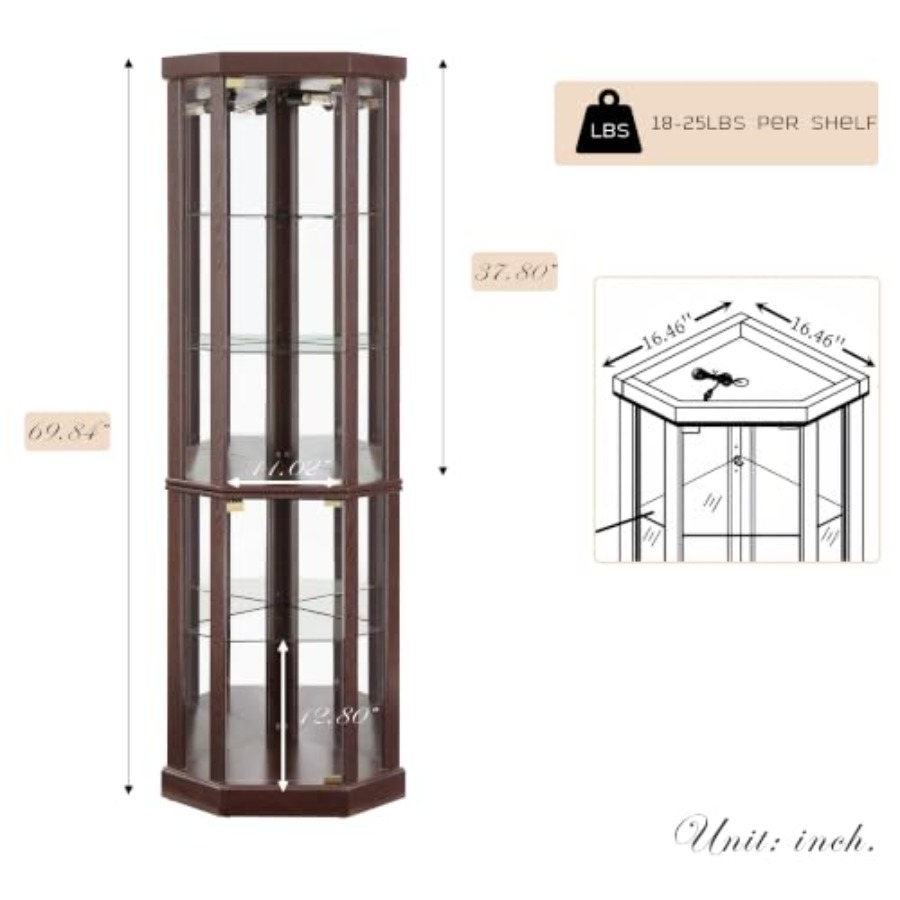 Hoekvitrinekast voor de woonka - H&M Home Decor recensie en prijs