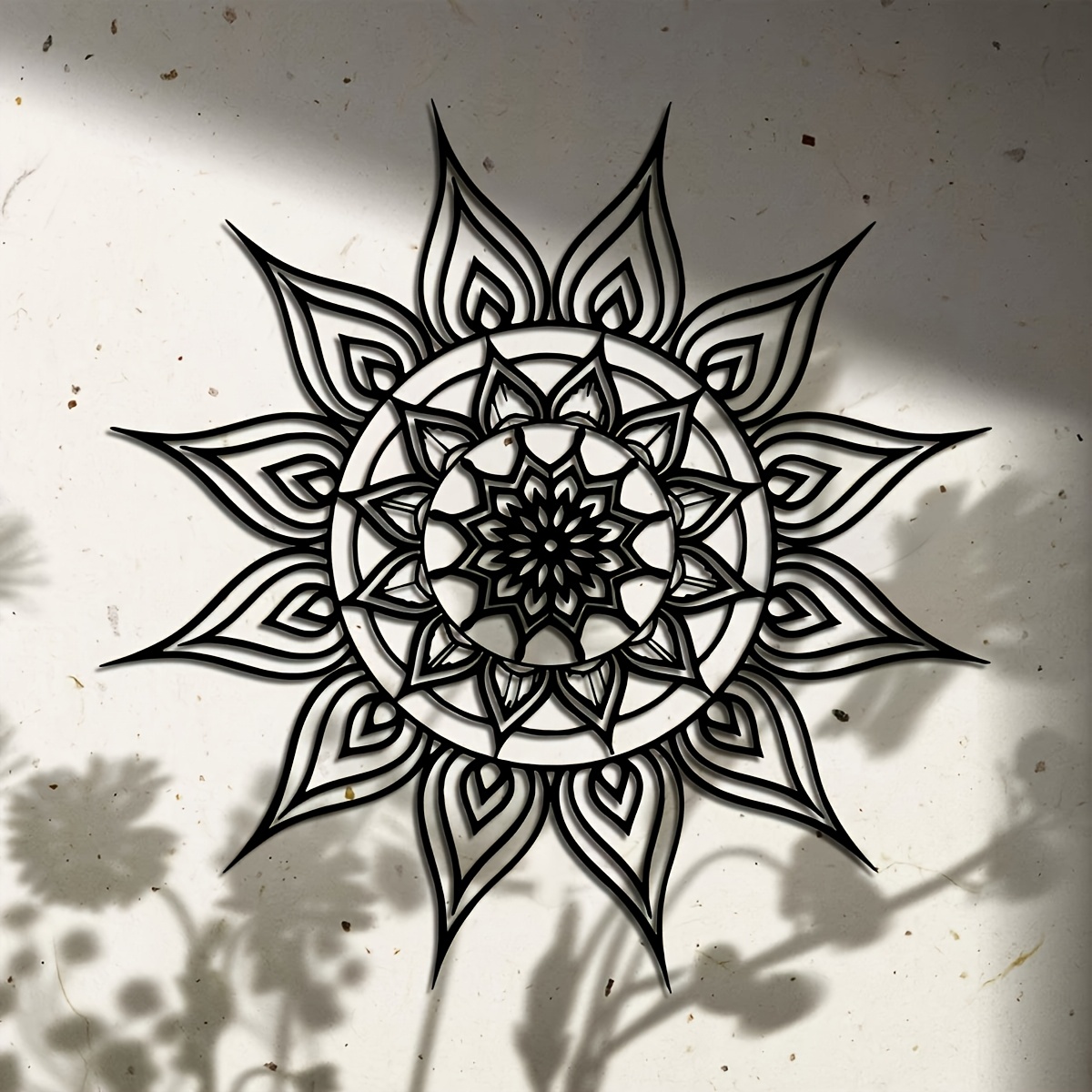 Merk 2D plat zwart wit zon man - Home Decor Brand recensie en prijs