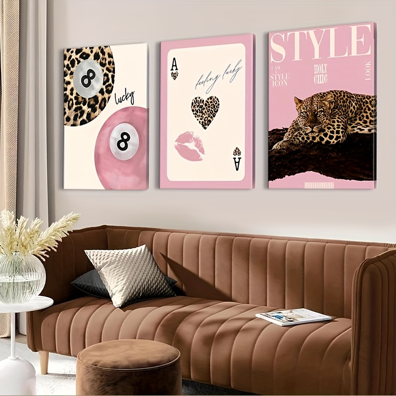 3 stuks luipaard- en cheetah-c - Home Decor Brand recensie en prijs