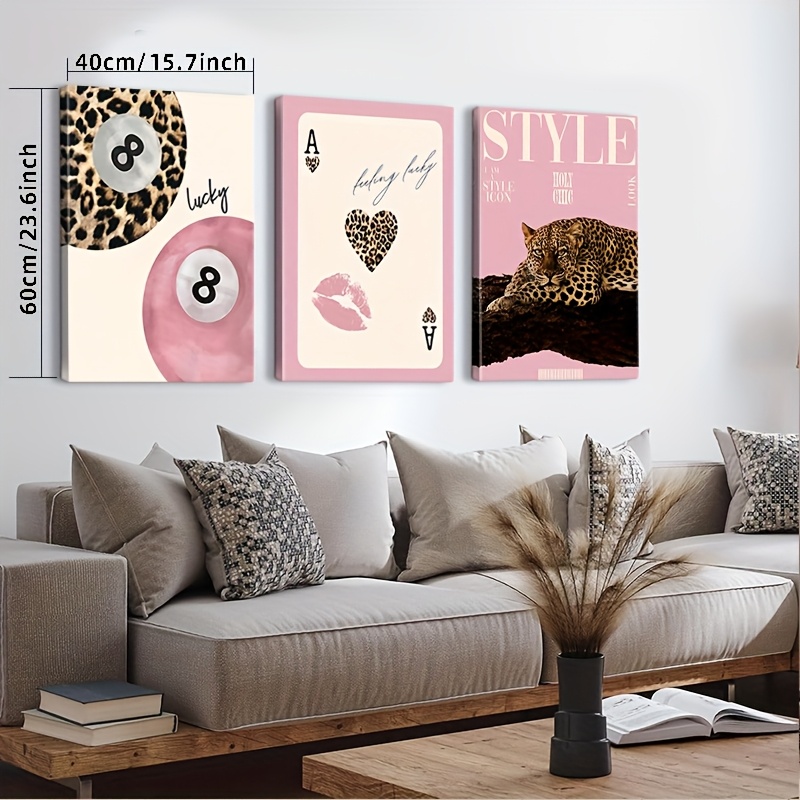 3 stuks luipaard- en cheetah-c - Home Decor Brand recensie en prijs