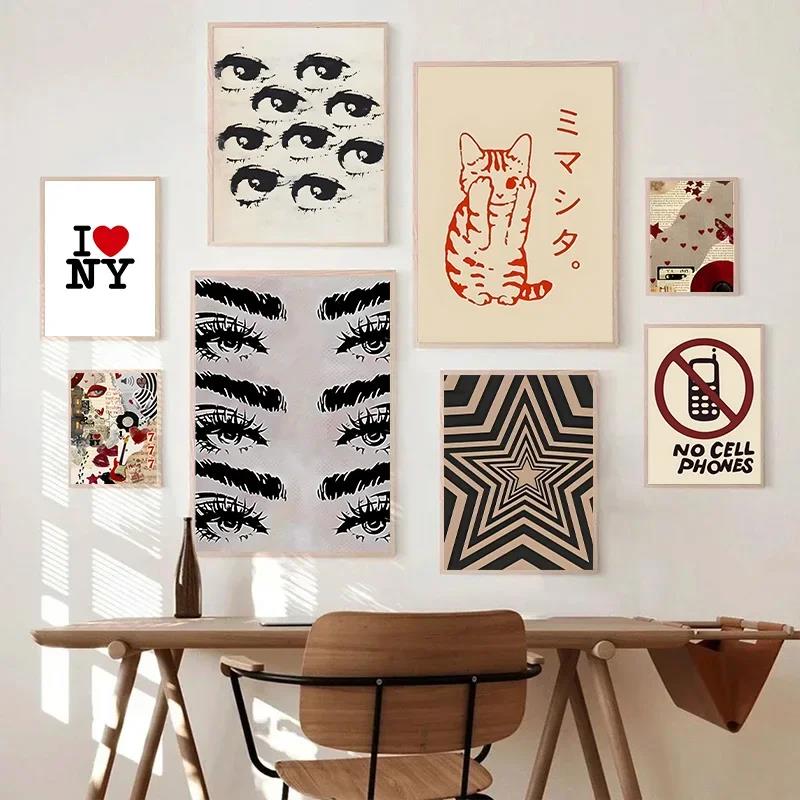 Posters Y2K Rock Style Canvas  - Home Decor Aesthetic Pinterest recensie en prijs