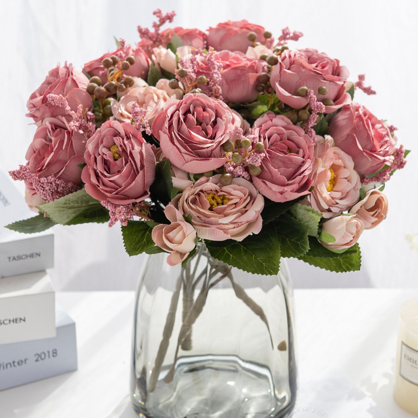 Kunstbloem Zijde Pioenroos Hui - Home Decor Aesthetic Pinterest recensie en prijs