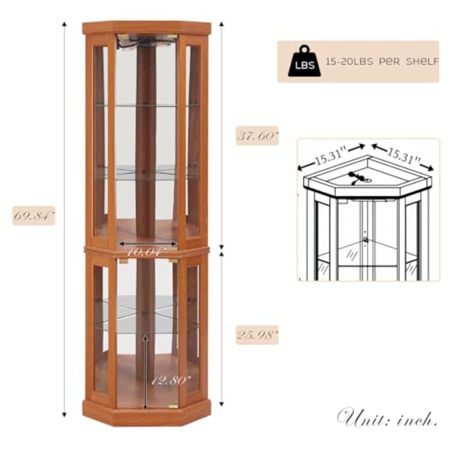 Hoekvitrinekast voor drankenop - H&M Home Decor recensie en prijs