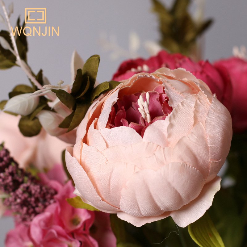WQNJIN 13 hoofden pioenroos zi - Home Decor Aesthetic Pinterest recensie en prijs
