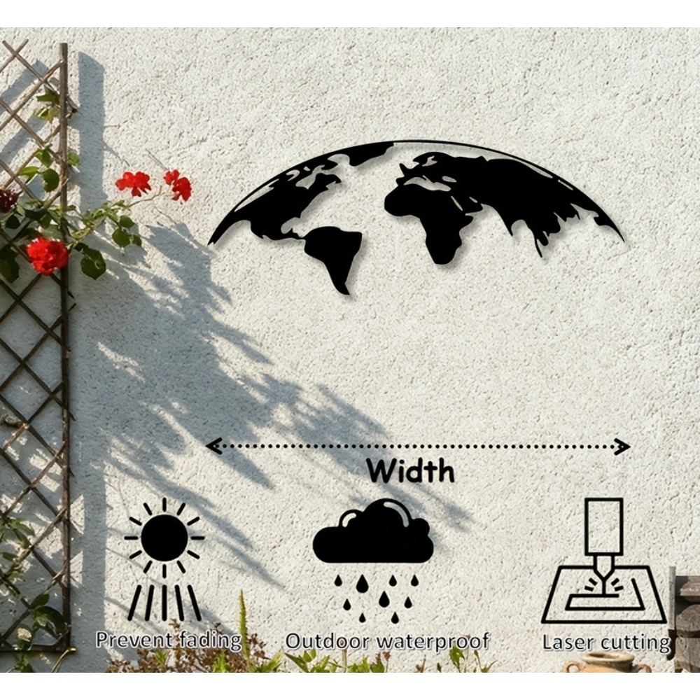 2D Metalen Wanddecoratie Werel - Home Decor Brand recensie en prijs